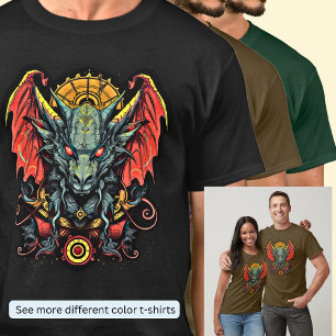 Red Winged Dragon T Shirt