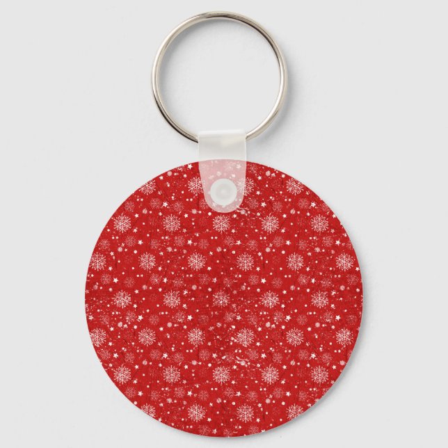 Red Winter Keychain Nyckelring (Framsida)