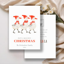 Red Winter Quacking jul Ankor Business Logotyp