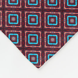 Red With Blue Diamonds Fleecefilt