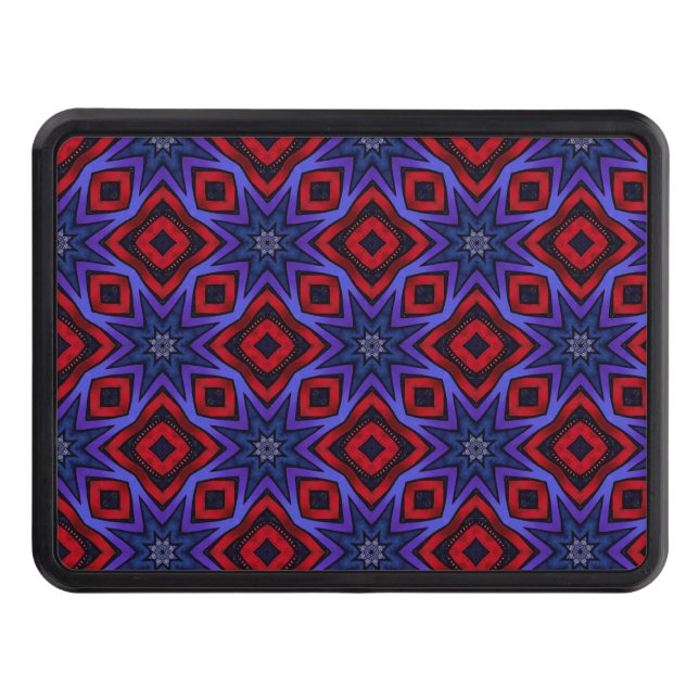 Red with Blue Star Air Freshener Dragkroksskydd (Framsidan)