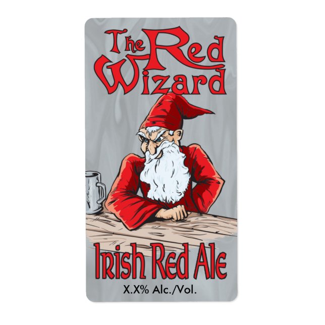 Red Wizard Irish Red Ale Fraktsedel (Framsidan)