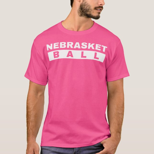 Red Women's Nebrasketball T Shirt (Framsida)