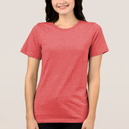 Red Women's Tri-Blend Scoop Nacke T-Shirt