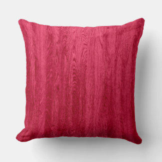 Red Wood Grain Struktur Kudde