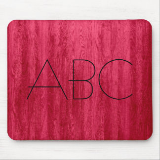 Red Wood Grain Struktur Monogram Musmatta