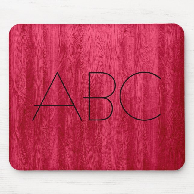 Red Wood Grain Struktur Monogram Musmatta (Framsidan)