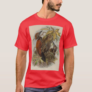 Red Woodpecker som är speciell för Ceylon T Shirt