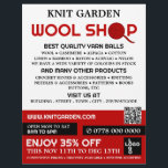 Red Wool Shop Logotyp, Knitting Store, Garnbutik Reklamblad<br><div class="desc">Red Wool Shop Logotyp,  Knitting Store,  Yarn Store Advertising Flyer by the Affärskort Store.</div>
