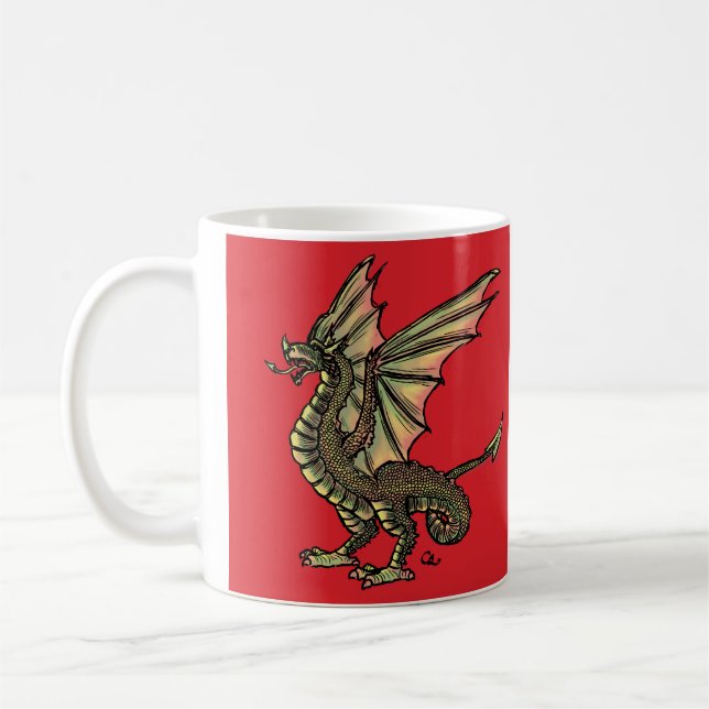 Red Wyvern Mugg (Vänster)