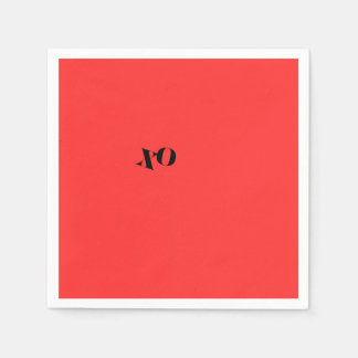 Red XO Napkins Pappersservett