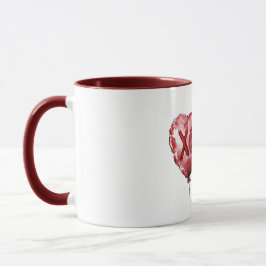 Red XOXO Heart Balloons Love Valentine Mugg