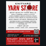 Red Yarn Store Logotyp, Knitting Store, Garnaffe Reklamblad<br><div class="desc">Logotyp för Red Yarn Store,  Knitting Store,  Garnbutiksannonseringssaft från Affärskortet Store.</div>