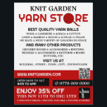 Red Yarn Store Logotyp, Knitting Store, Garnaffe Reklamblad<br><div class="desc">Logotyp för Red Yarn Store,  Knitting Store,  Garnbutiksannonseringssaft från Affärskortet Store.</div>