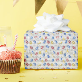 Red Yellow Blue Number Black White Presentpapper