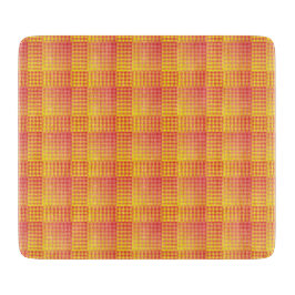 Red Yellow Checker Abstract Pattern