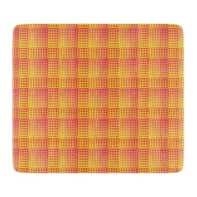 Red Yellow Checker Abstract Pattern (Framsidan)