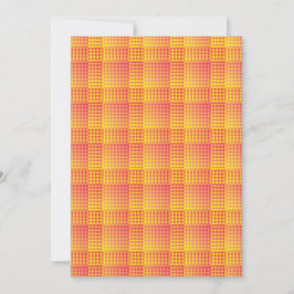 Red Yellow Checker Abstract Pattern Inbjudningar
