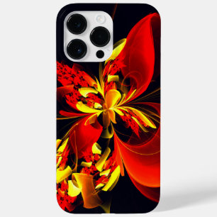 Red Yellow Floral Modern Abstract Art Pattern #10