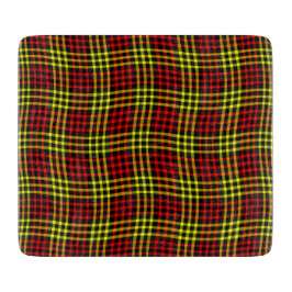 Red Yellow Plaid Checker Seamless Pattern