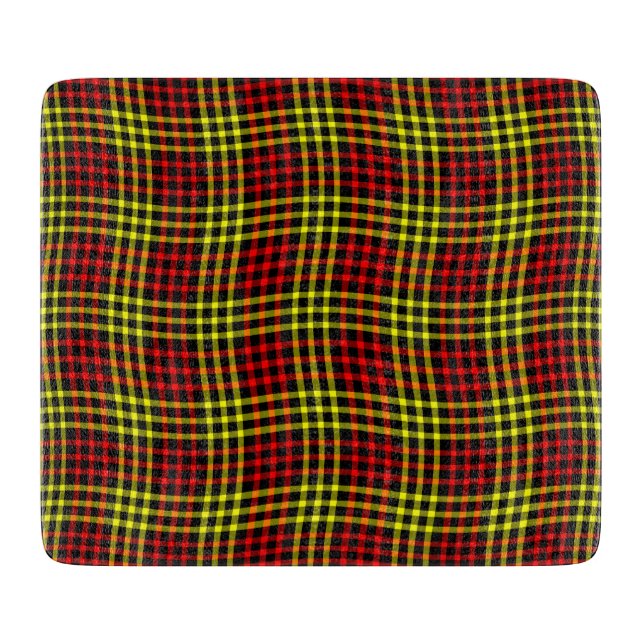 Red Yellow Plaid Checker Seamless Pattern (Framsidan)