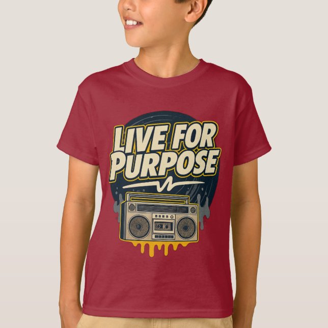Red Youth Empowerment Tshirt T Shirt (Framsida)