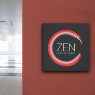 Red Zen Canvastryck
