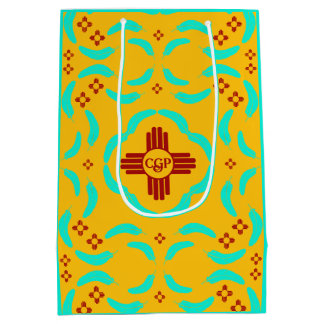 Red Zia Symbols New mexico Turquise Feathers