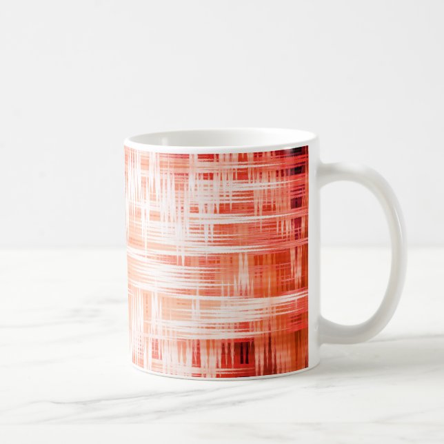 Red zigzag mönster kaffemugg (Höger)