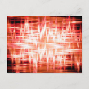 Red zigzag mönster vykort