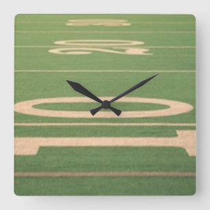 Red Zon Football Wall Clock Fyrkantig Klocka