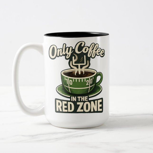 Red Zone Coffee Only Två-Tonad Mugg (Vänster)