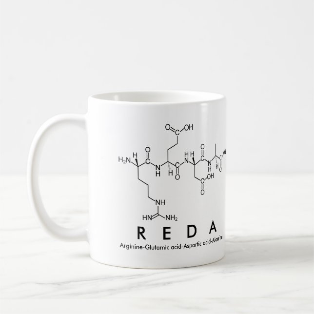 Reda peptide namn mugg (Vänster)