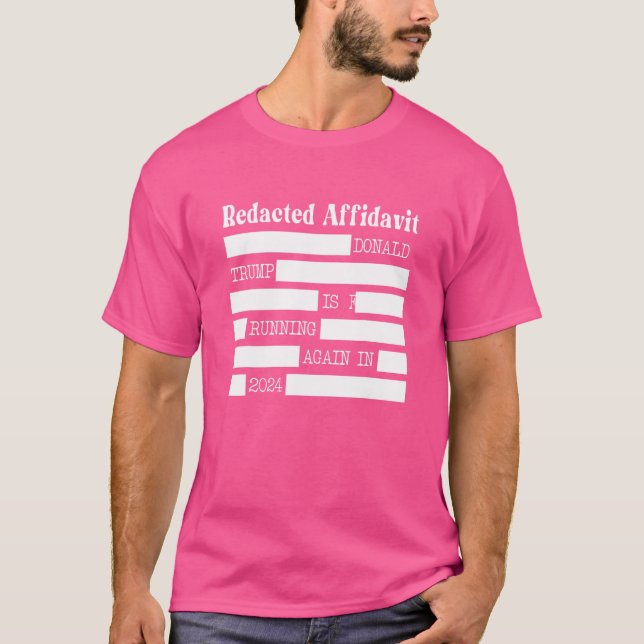 Redact Affidavit T Shirt (Framsida)
