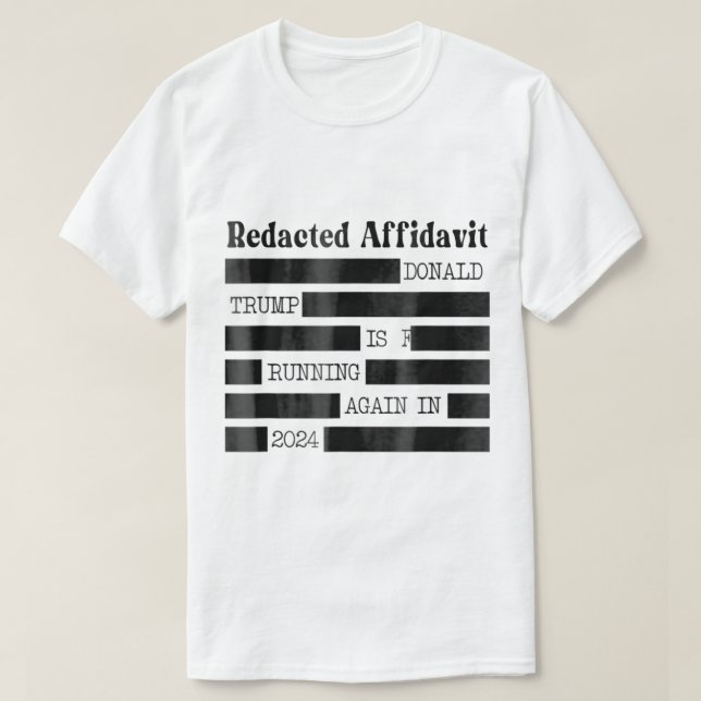 Redact Affidavit T Shirt (Design framsida)