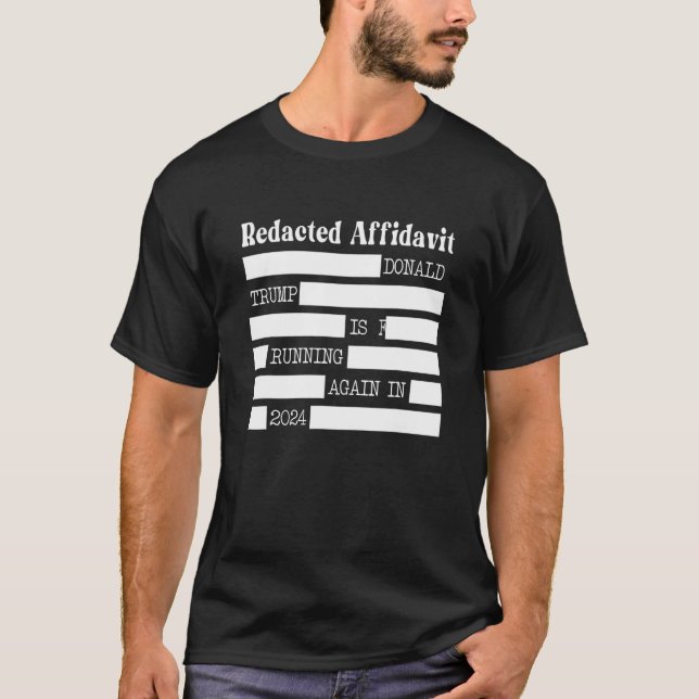 Redact Affidavit T Shirt (Framsida)