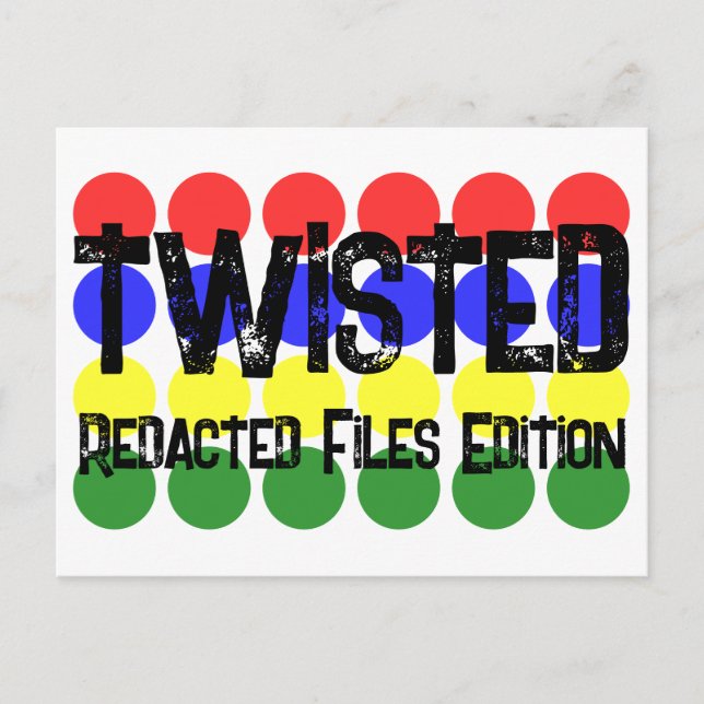 Redacted Files Edition Twisted Government-serien Helg Vykort (Framsida)