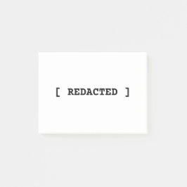 [ REDACTED ] Minimalistiska professionella Post-it Block