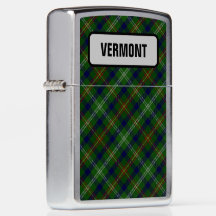 [REDAIGERA] US-delstat Vermont Tartan Zippo-ljusar