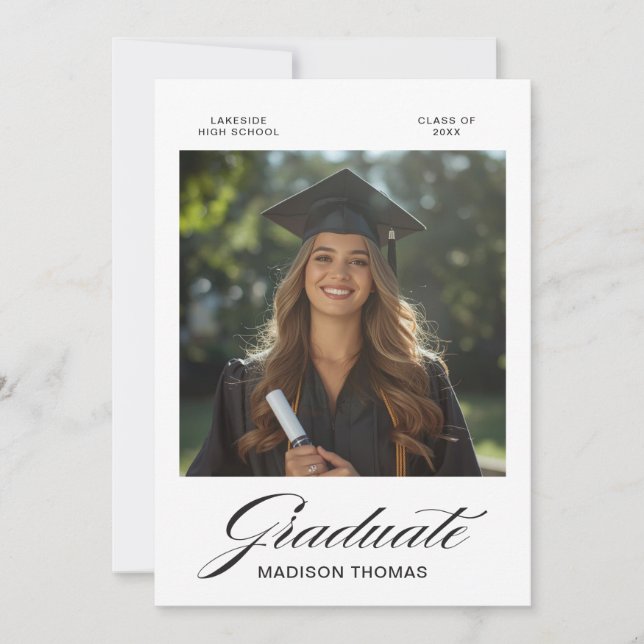 Redaktionell typografi examen inbjudningar (Framsida)