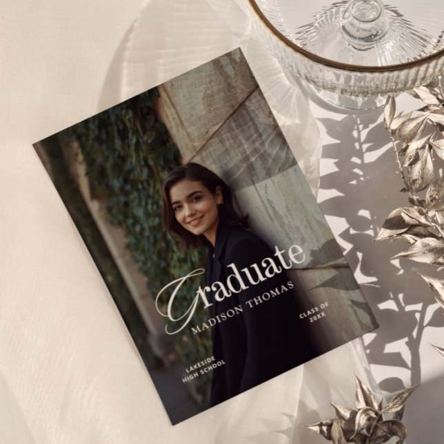 Redaktionell typografi examen inbjudningar (Skapare uppladdad)