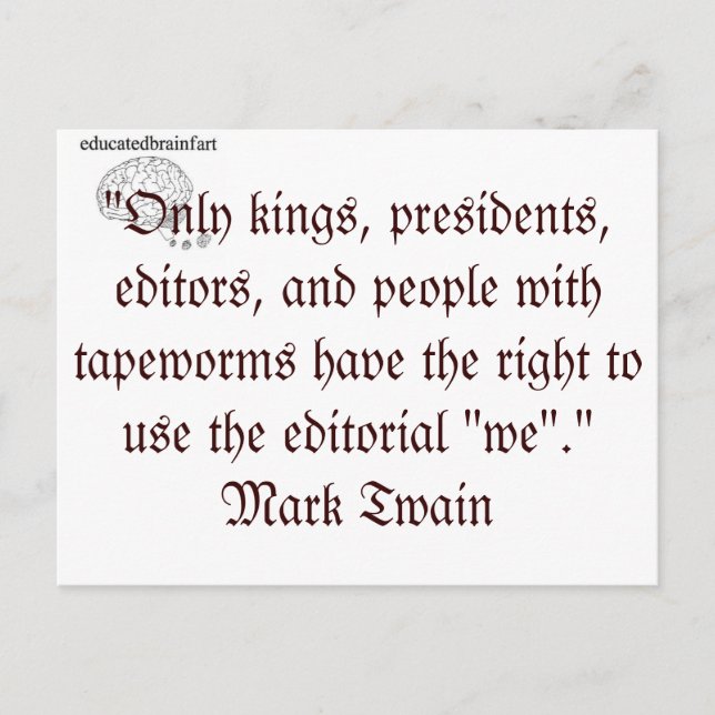 Redaktionell "vi" vykort (Framsida)