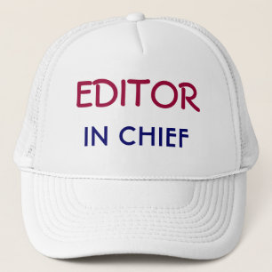 Redaktör - in - chef truckerkeps