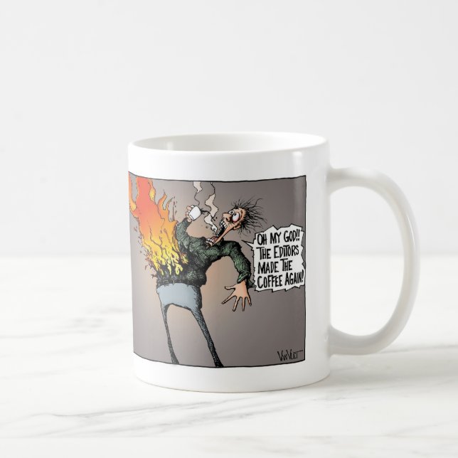 Redaktörer gjorde Coffee_Dualen att avbilda Kaffemugg (Höger)