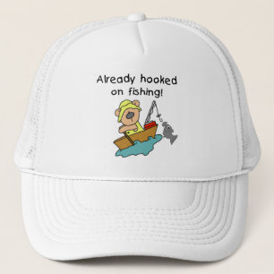 Redan hakat på fiskeTshirts och gåvor Truckerkeps