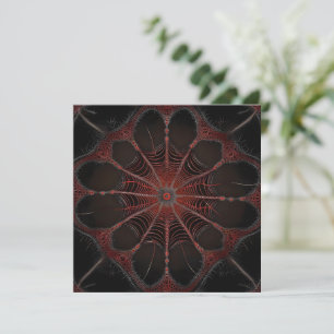 Redback Spider Fractal Art. Inbjudningar
