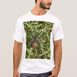 Redback Spider på Grönt Grass. Tee Shirt