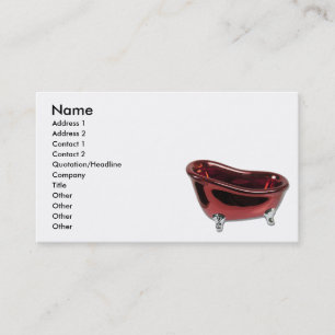 RedBathtub073110 namn, adress 1, adress 2, C… Visitkort