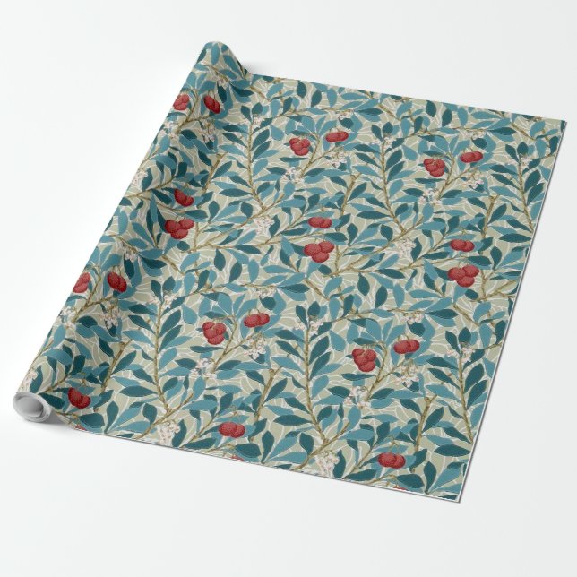 Redberry Tree, William Morris Presentpapper (Utrullad)