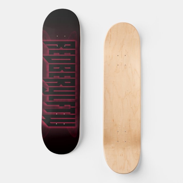 RedBerylFTW Banner Deck Mini Skateboard Bräda 18,5 Cm (Framsida)